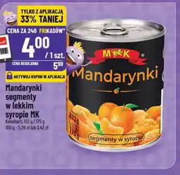 Polomarket Mandarynki segmenty w lekkim syropie MK oferta