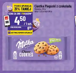 Polomarket Ciastka Pieguski z czekoladą Milka oferta