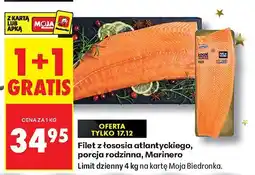 Biedronka Filet z łososia atlantyckiego, porcja rodzinna, Marinero oferta