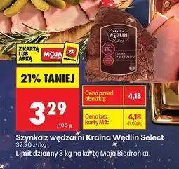 Biedronka Szynka z wędzarni Kraina Wędlin Select oferta