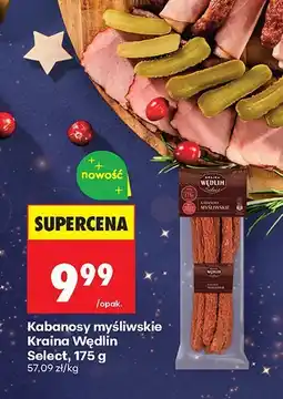 Biedronka Kabanosy myśliwskie Kraina Wędlin Select oferta