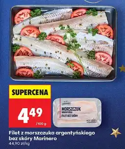 Biedronka Filet z morszczuka argentyńskiego bez skóry Marinero oferta
