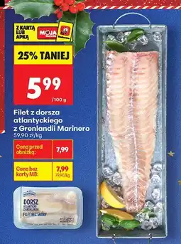 Biedronka Filet z dorsza atlantyckiego Grenlandii Marinero oferta