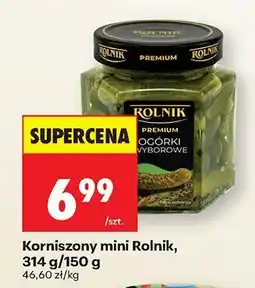 Biedronka Ogórki korniszony mini Rolnik Premium oferta
