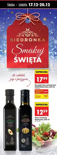 Biedronka Olej styryjski z pestek dyni ChOG Biedronka oferta