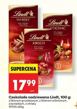 Biedronka Czekolada nadziewana Lindt z likierem gruszkowym 100g oferta