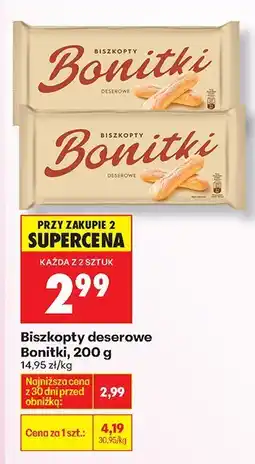 Biedronka Biszkopty deserowe Bonitki oferta