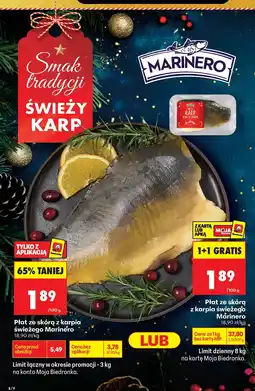 Biedronka Płat ze skórą z karpia świeżego Marinero oferta