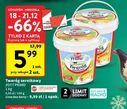Intermarche Zott Primo Twaróg sernikowy oferta