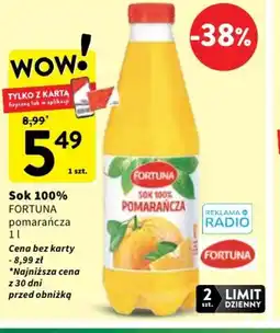 Intermarche Fortuna Sok 100% Pomarańcza oferta