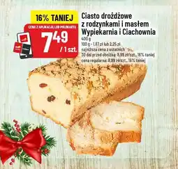 Polomarket Ciasto drożdżowe z rodzynkami i masłem Wypiekarnia i Ciachownia oferta
