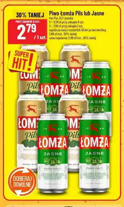 Polomarket Piwo Łomża Pils lub Jasne oferta
