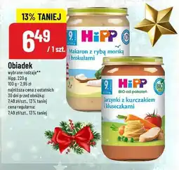 Polomarket HiPP Obiadek (Makaron z rybą morską i brokułami / Jarzynki z kurczakiem i kluseczkami) oferta