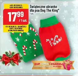 Polomarket Świąteczne ubranko dla psa Dog The King oferta