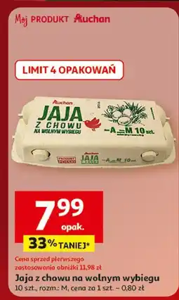 Auchan Jaja z wolnego wybiegu kl. m Auchan Różnorodne (Logo Czerwone) oferta