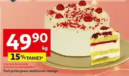 Auchan Tort pistacjowo-malinowo-mango oferta