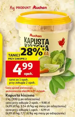 Auchan Kapusta kiszona Auchan Pewni Dobrego oferta