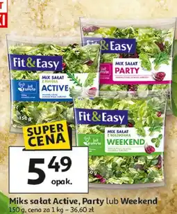 Auchan Mieszanka sałat weekend Fit & Easy oferta