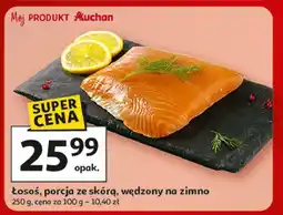 Auchan Łosoś wędzony na zimno Auchan oferta