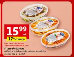 Auchan Filety śledziowe francuskie Mors Ryby oferta