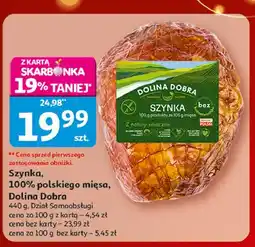 Auchan Szynka 100% mięsa Dolina Dobra oferta