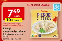 Auchan Pierogi z kapustą i grzybami Auchan Różnorodne (Logo Czerwone) oferta