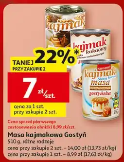 Auchan Masa kajmakowa krówkowa słony karmel Gostyń oferta