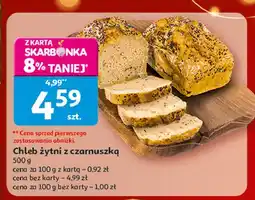 Auchan Chleb żytni z czarnuszką oferta