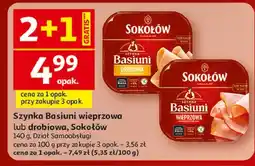 Auchan Szynka basiuni drobiowa Sokołów oferta