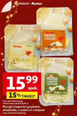 Auchan Pierogi z mięsem Auchan Różnorodne (Logo Czerwone) oferta