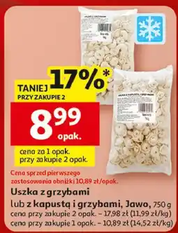 Auchan Uszka z kapustą i grzybami Jawo oferta
