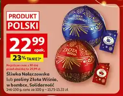 Auchan Bombonierka kula Solidarność Złota Wiśnia oferta
