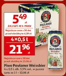 Auchan Piwo Paulaner Weissbier oferta
