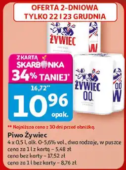 Auchan Piwo Żywiec Bezalkoholowe oferta