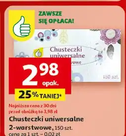 Auchan Chusteczki uniwersalne Podniesiony Kciuk oferta