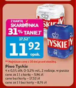 Auchan Piwo Tyskie 0.0% oferta