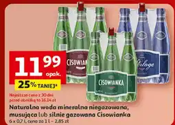 Auchan Woda musująca Cisowianka Perlage oferta
