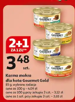Auchan Karma dla kota kurczak Purina Gourmet Gold oferta