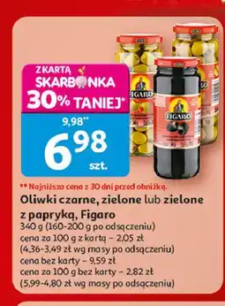 Auchan Oliwki zielone z pastą paprykową Figaro (Oliwki I Przetwory) oferta