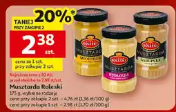 Auchan Musztarda delikatesowa sarepska Roleski oferta