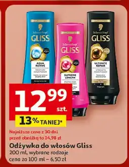 Auchan Odżywka do włosów Gliss Kur Ultimate Repair oferta