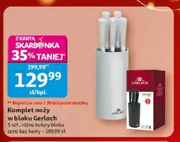 Auchan Zestaw noży w bloku smart Gerlach oferta