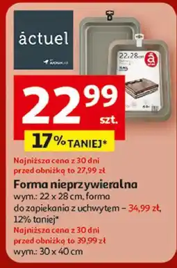 Auchan Forma nieprzywieralna 30 x 40 cm Actuel oferta