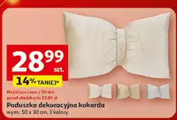 Auchan Poduszka dekoracyjna kokarda 50 x 30 cm oferta