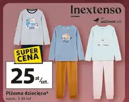 Auchan Piżama dziecięca 3-14 lat Inextenso By Auchan oferta