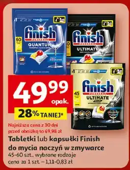 Auchan Kapsułki do zmywarki lemon Finish Ultimate Plus oferta