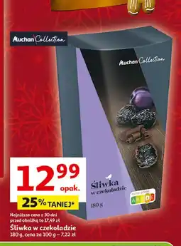 Auchan Śliwki w czekoladzie Auchan Collection oferta
