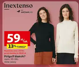 Auchan Półgolf damski xs-3xl Inextenso By Auchan oferta