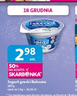 Auchan Jogurt naturalny typu greckiego Bakoma oferta
