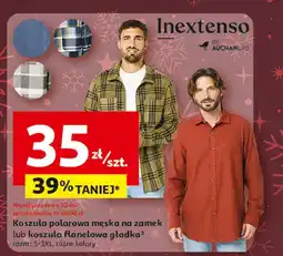 Auchan Koszula męska flanelowa w kratę s-3xl Inextenso By Auchan oferta